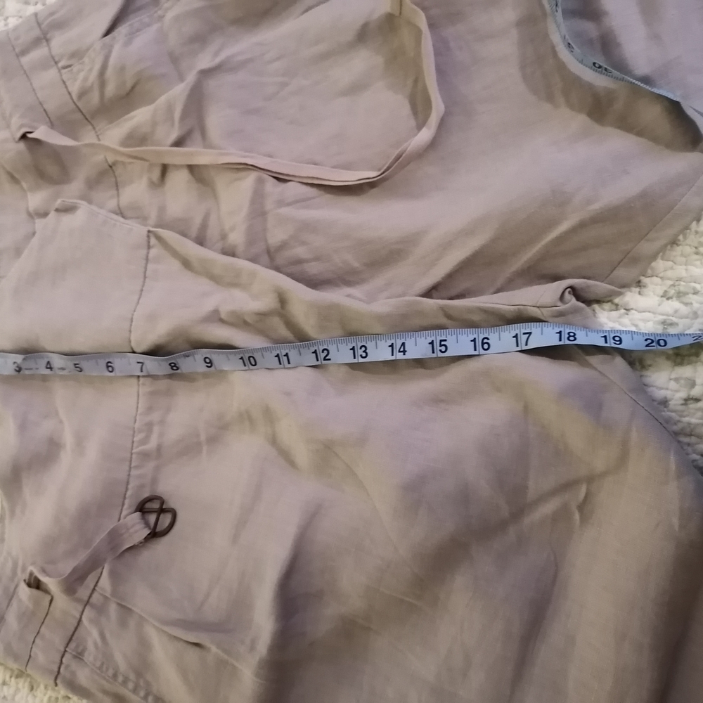 Oxmo 100% Linen pants in Light Gray with an original triangular front Xl - Picture 10 of 16
